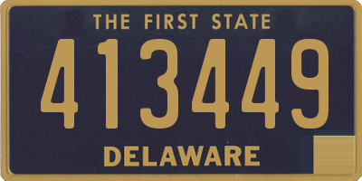 DE license plate 413449
