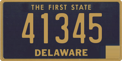 DE license plate 41345