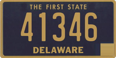 DE license plate 41346