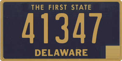 DE license plate 41347