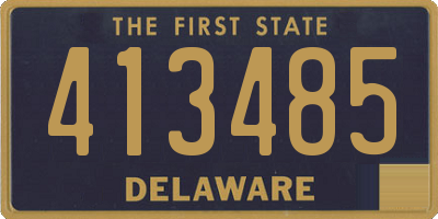 DE license plate 413485