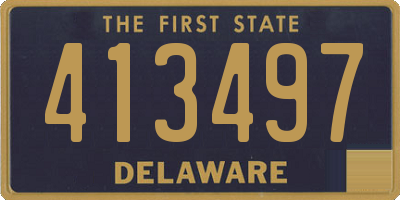 DE license plate 413497