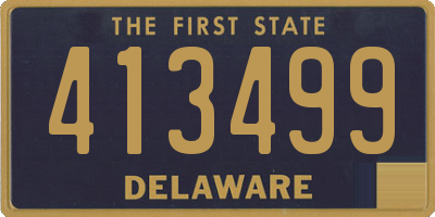 DE license plate 413499