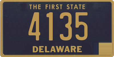 DE license plate 4135