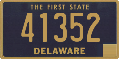 DE license plate 41352