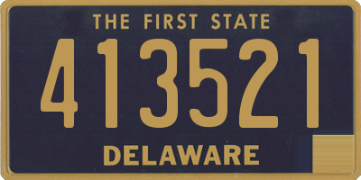 DE license plate 413521
