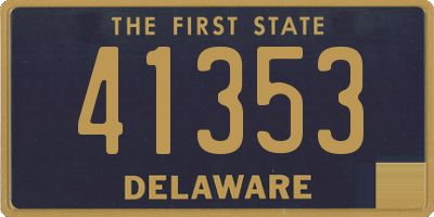 DE license plate 41353