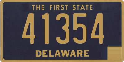 DE license plate 41354