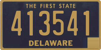 DE license plate 413541