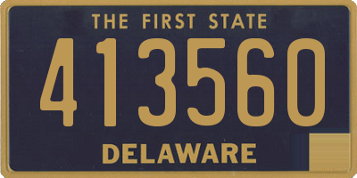 DE license plate 413560
