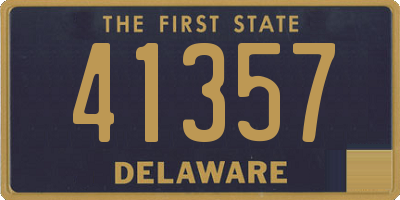 DE license plate 41357