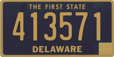 DE license plate 413571