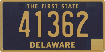 DE license plate 41362