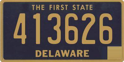 DE license plate 413626