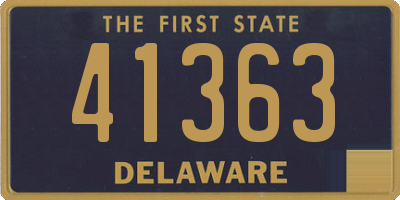 DE license plate 41363