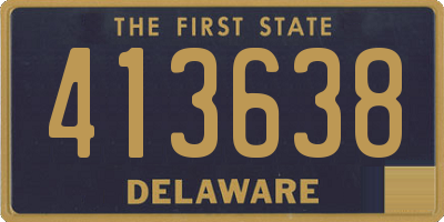 DE license plate 413638