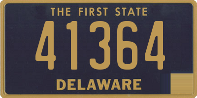 DE license plate 41364