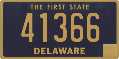 DE license plate 41366