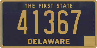 DE license plate 41367