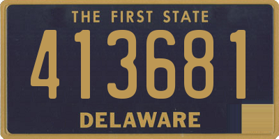 DE license plate 413681