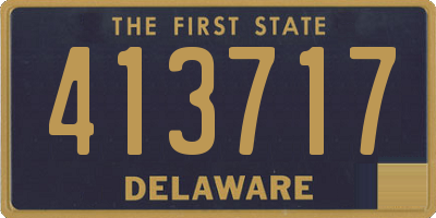 DE license plate 413717