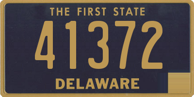 DE license plate 41372