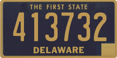 DE license plate 413732
