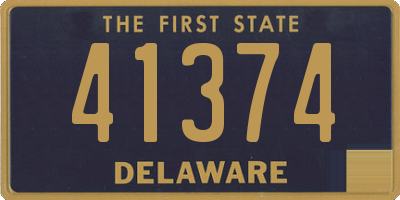 DE license plate 41374