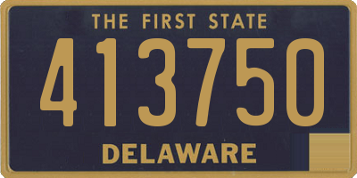 DE license plate 413750