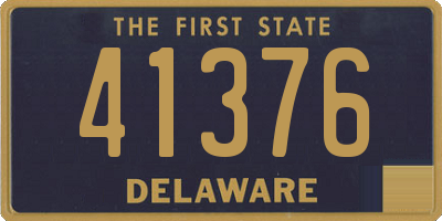 DE license plate 41376