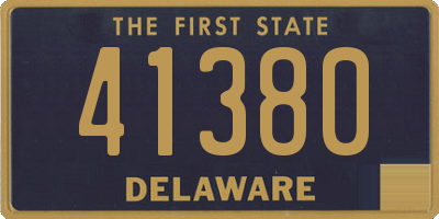 DE license plate 41380