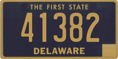 DE license plate 41382