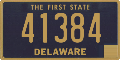 DE license plate 41384