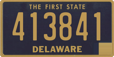 DE license plate 413841