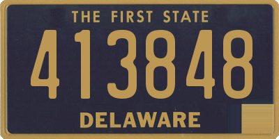 DE license plate 413848