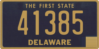 DE license plate 41385