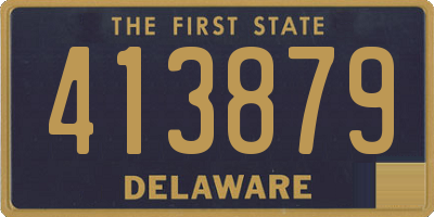 DE license plate 413879