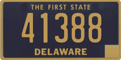 DE license plate 41388