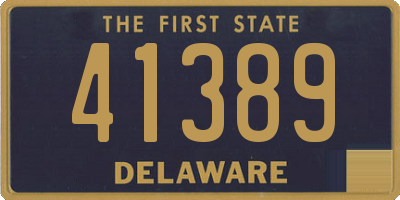 DE license plate 41389