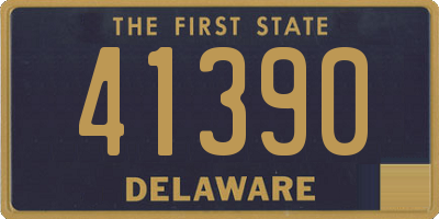 DE license plate 41390