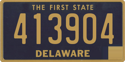 DE license plate 413904