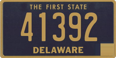 DE license plate 41392