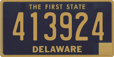 DE license plate 413924