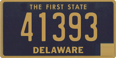 DE license plate 41393