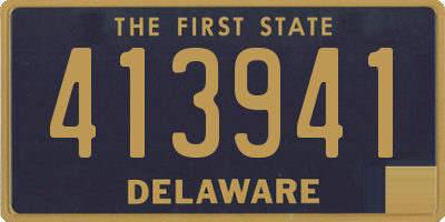 DE license plate 413941