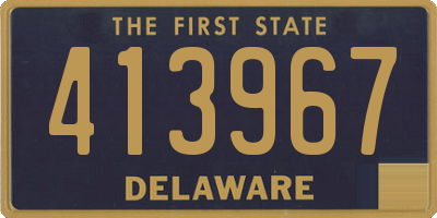 DE license plate 413967