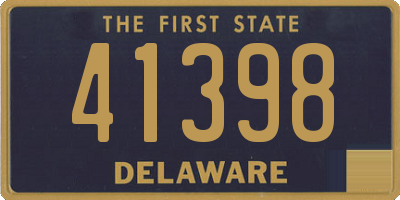 DE license plate 41398