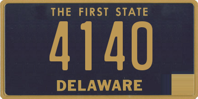 DE license plate 4140