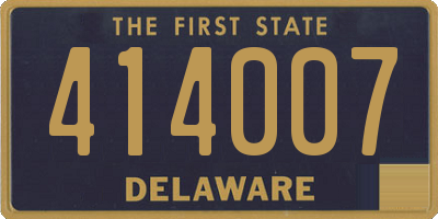 DE license plate 414007