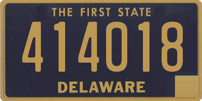 DE license plate 414018